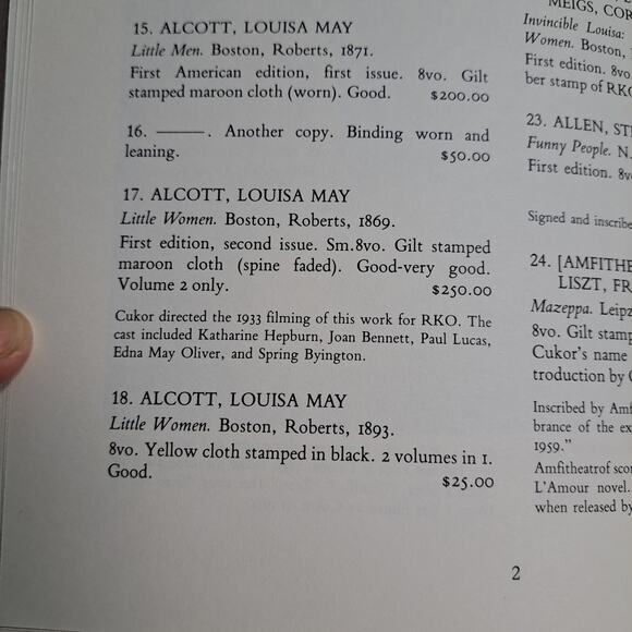 The George Cukor Collection Catalog of Books Vintage 1986 Los Angeles - Picture 6 of 9